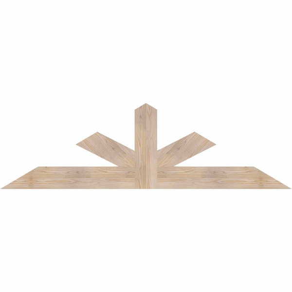 Ekena Millwork Saratoga Smooth Timber Gable Bracket, Douglas Fir, 72"W x 21"H x 1 1/2"D x 5 1/2"F, 7/12 Pitch GBW072X21X0206SAR00SDF - main